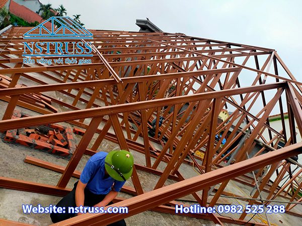 Dịch vụ thi công khung kèo thép mái ngói tại Phú Thọ